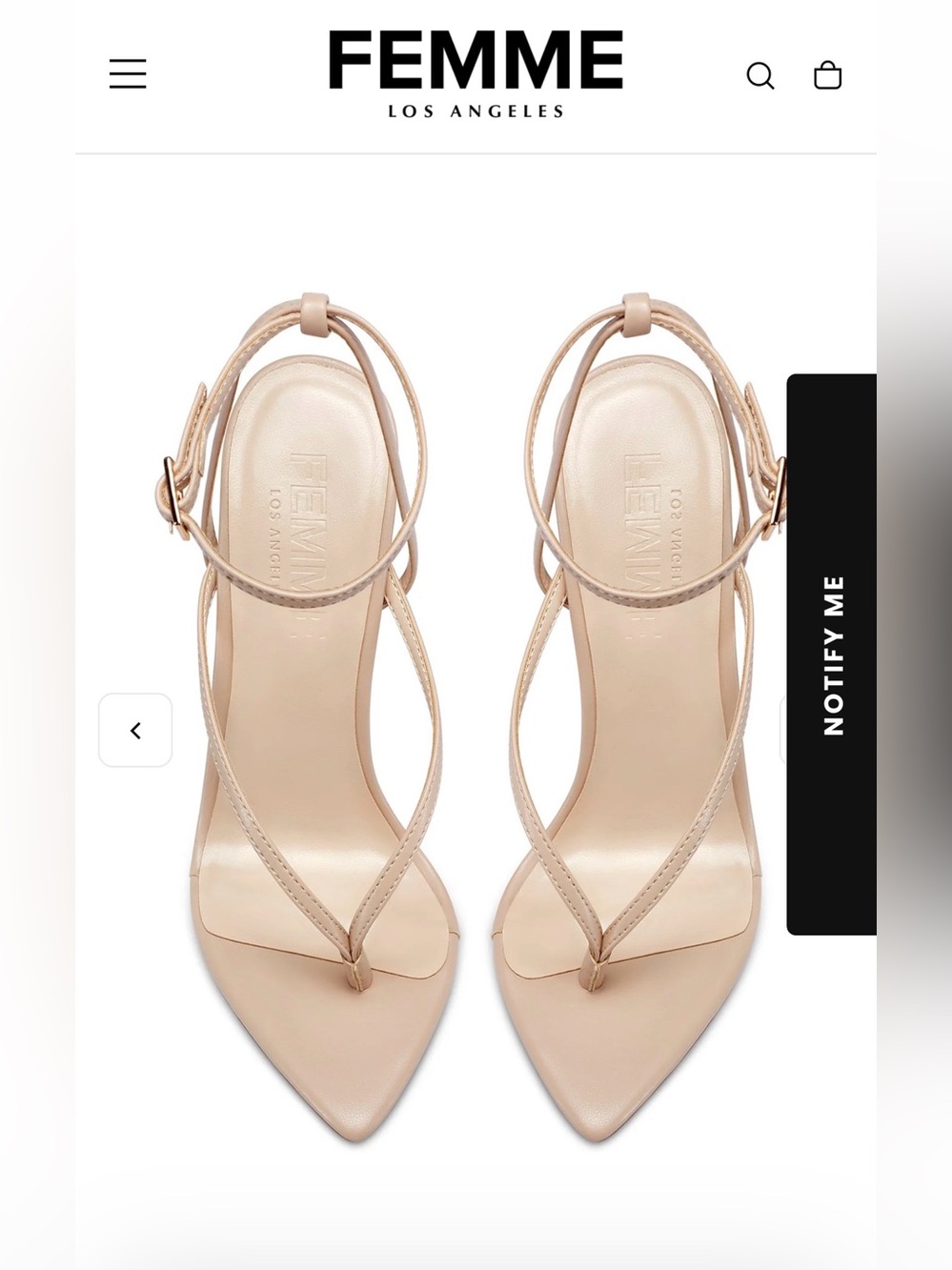 La Femme Effie Sandal size 8 or 38 EU sizing